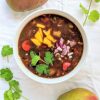 mango black bean chili vegan gluten free healthy soup meal prep