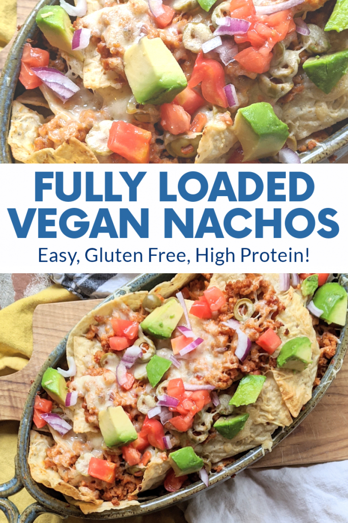 Vegan Loaded Nachos (Gluten Free, Pantry Staple, High Protein)