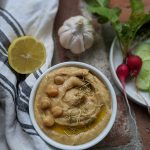 lemon rosemary hummous recipe healthy easy vegan gluten free low calorie no tahini