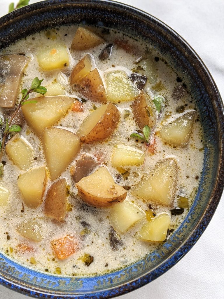 Potato Soup with Coconut Milk Recipe - The Herbeevore