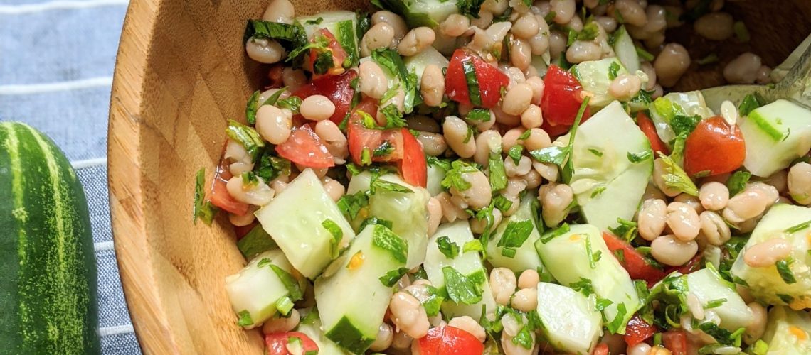 no cook summer salad recipes with beans vegan vegetarian gluten free plant based healthy potluck recipes everyone will love with summer produce salad seasonal eats