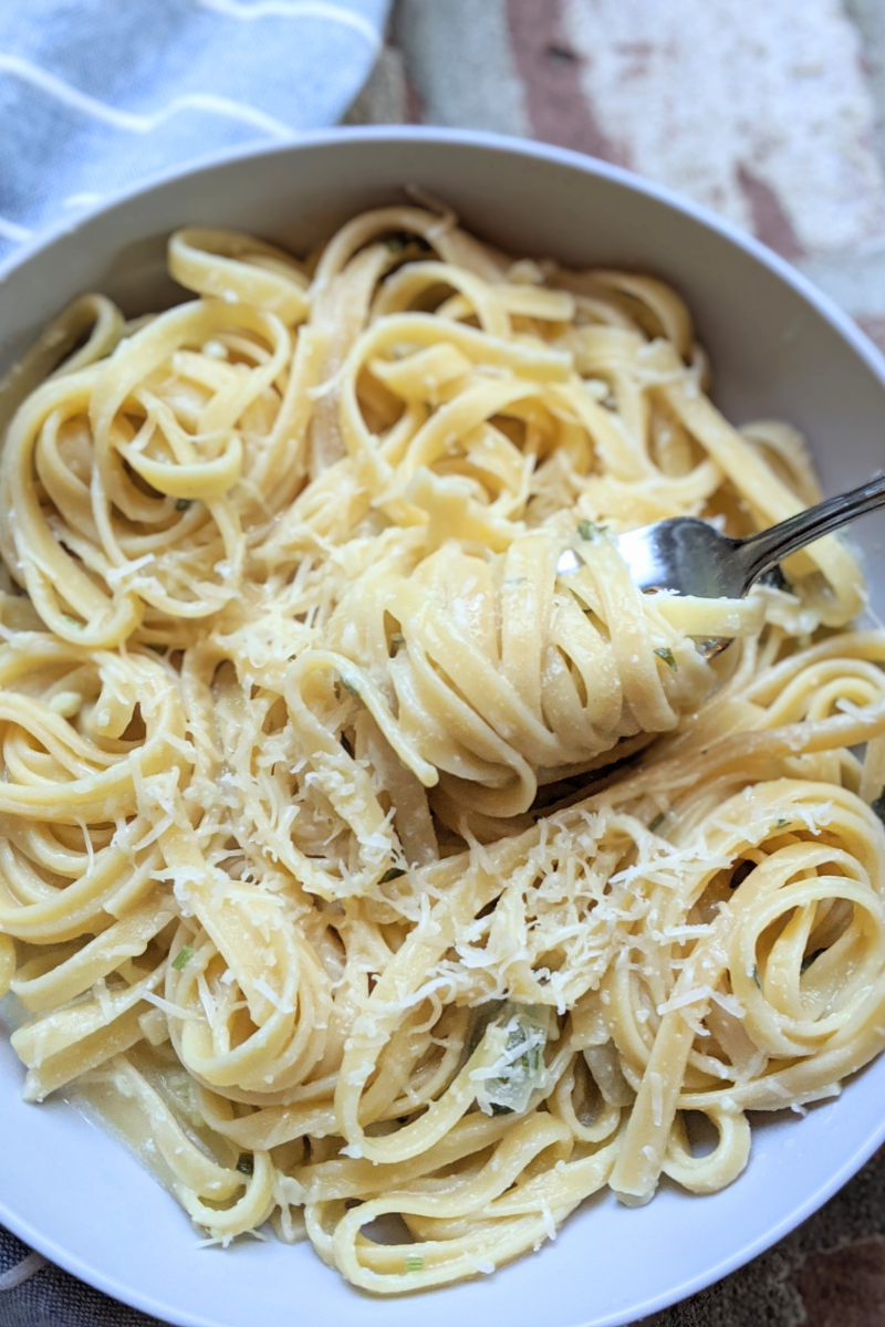 White Wine Pasta Sauce with Garlic & Herbs (Vegan & GF Options)