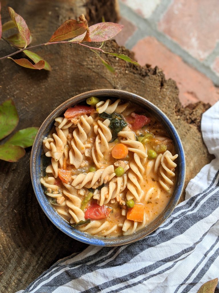 Creamy Vegan Minestrone Soup Recipe - The Herbeevore