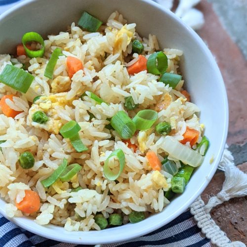 fried rice with leftovers easy vegetarian healthy 15 minute dinner