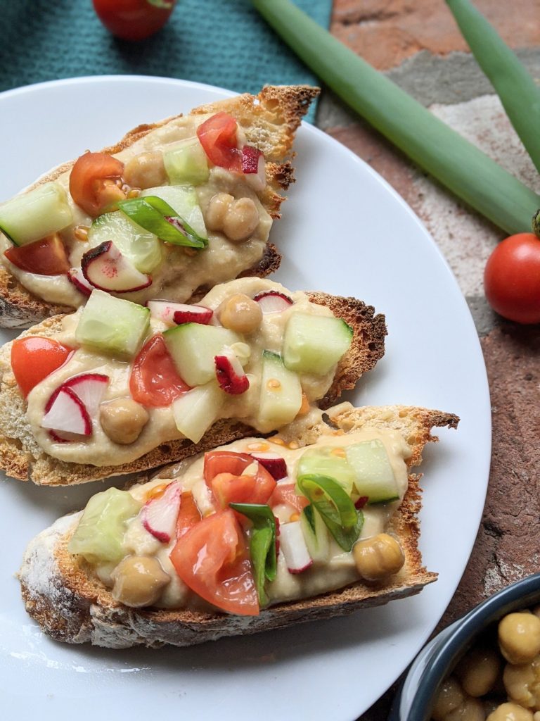 Veggie Toast with Quick Marinated Vegetables Recipe