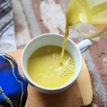 golden milk latte with almond milk turmeric healthy gluten free