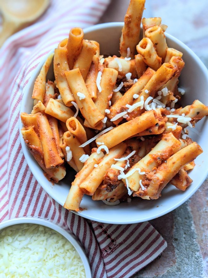 Instant Pot Baked Ziti (Vegetarian, Vegan, Gluten Free)