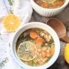 lemony white bean soup recipe healthy with lemon gluten free