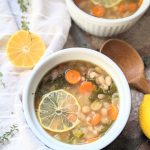 lemony white bean soup recipe healthy with lemon gluten free