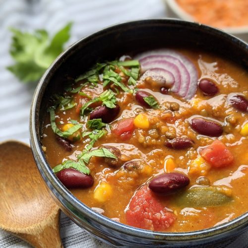 pumpkin lentil chili