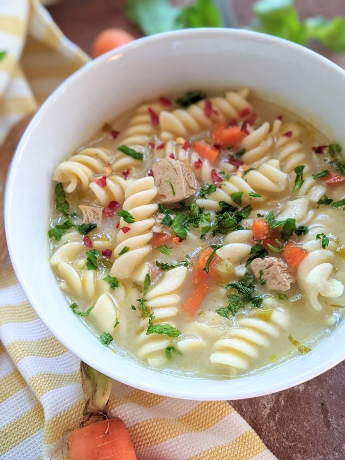 Tofu Soup with Noodles Recipe - The Herbeevore
