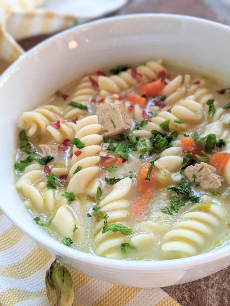 Tofu Soup with Noodles Recipe - The Herbeevore
