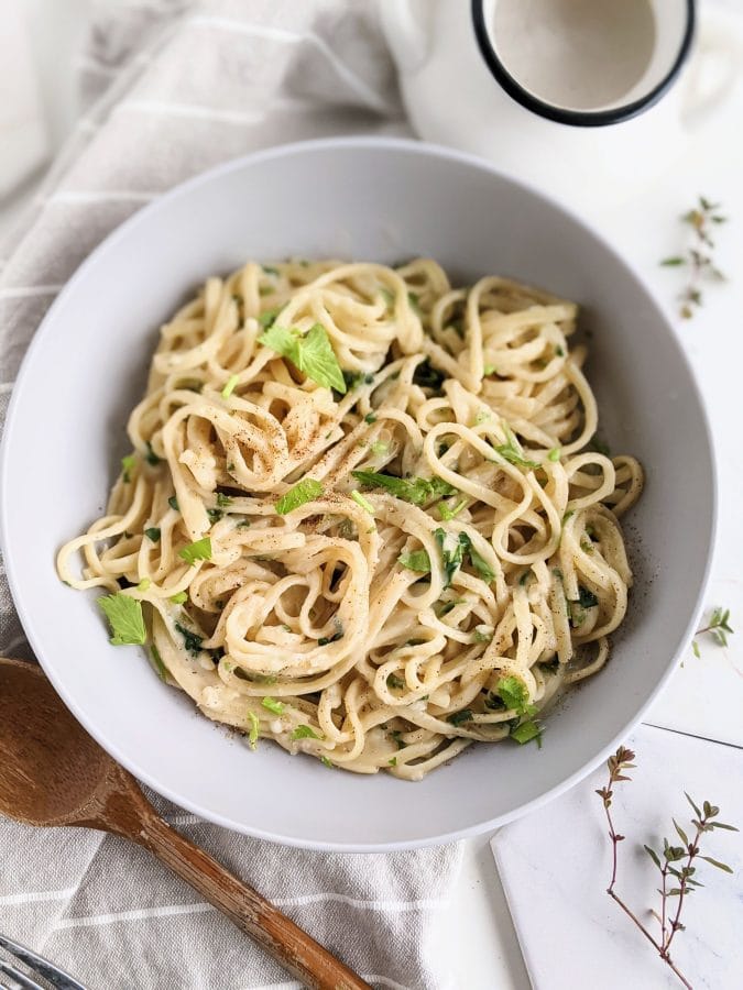 Oat Milk Alfredo Sauce Recipe (Vegan, Dairy Free) The Herbeevore