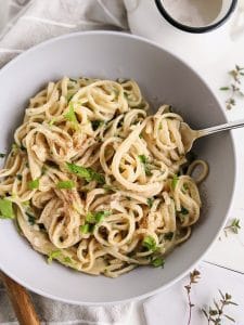 Oat Milk Alfredo Sauce Recipe (Vegan, Gluten Free) - The Herbeevore