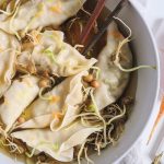 pot stickers in broth healthy vegan veggie vegetarian vegetables