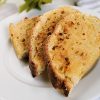 vegan garlic bread in the air fryer convection oven healthy vegan gluten free vegetarian meatless side dish bread to eat with pasta spaghetti and meatballs italian air fryer recipes healthy less oil