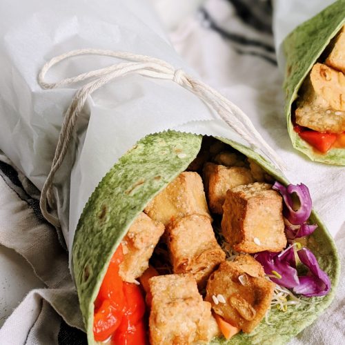 Crispy Tofu Wraps Recipe - The Herbeevore