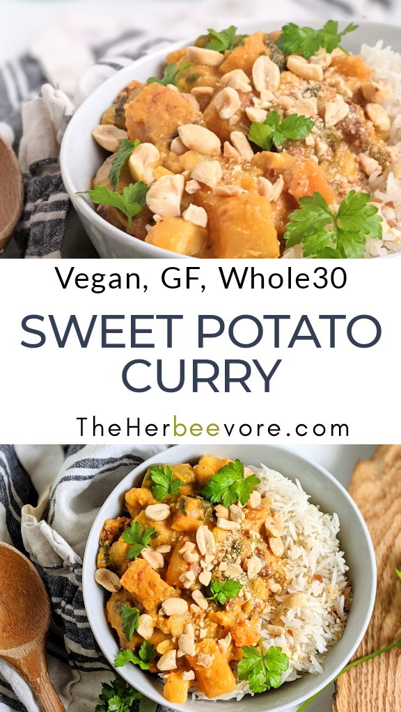Sweet Potato Peanut Curry Recipe (Vegan, Gluten Free)