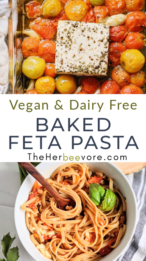 Baked Feta Pasta Recipe (Vegan, Dairy Free, Gluten Free)