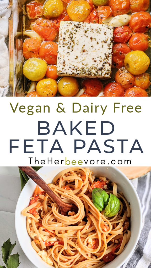 Tofu Feta Pasta Recipe - The Herbeevore