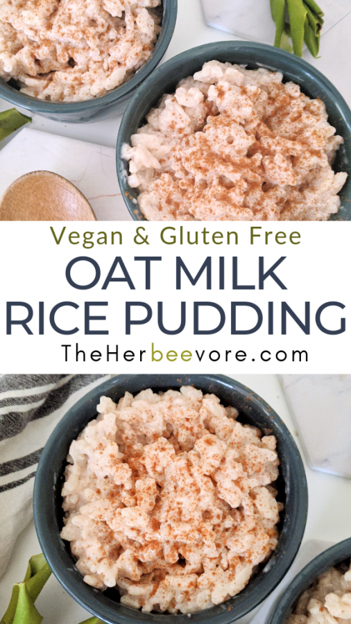 Oat Milk Rice Pudding Recipe (Vegan, Gluten Free)