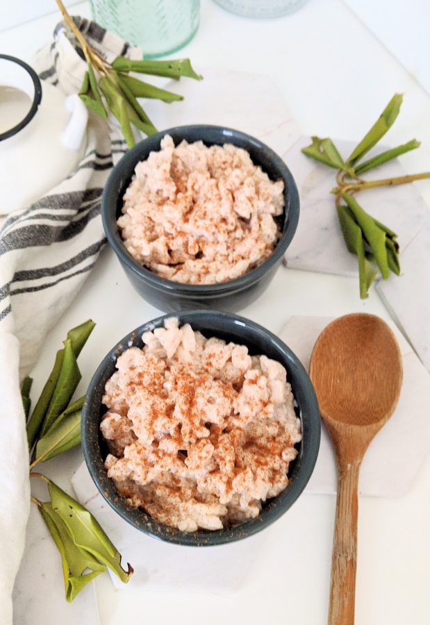 Oat Milk Rice Pudding Recipe (Vegan, Dairy Free) The Herbeevore