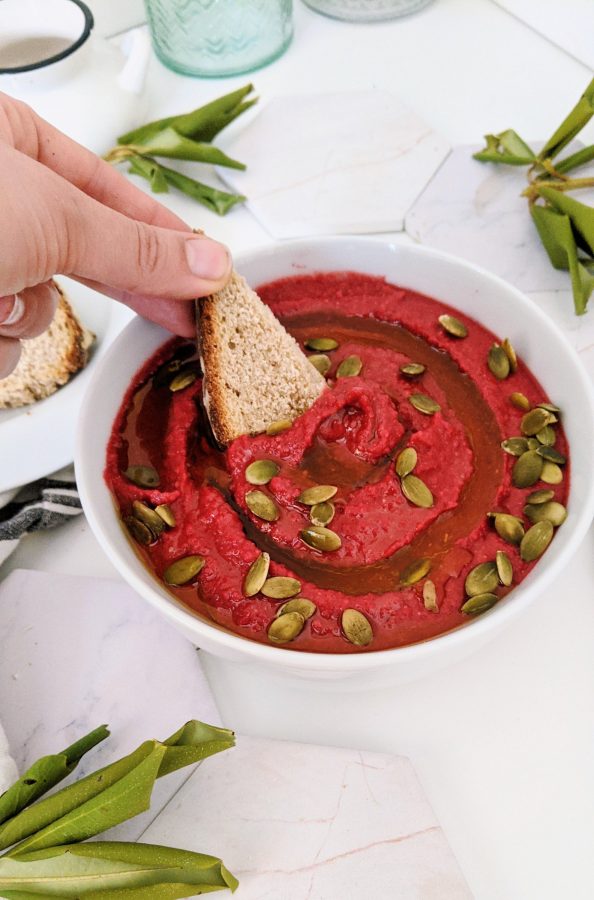Beet Powder Hummus Recipe The Herbeevore