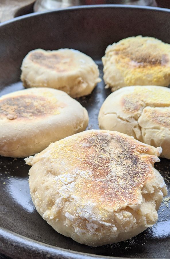 Vegan Sourdough English Muffins Recipe - The Herbeevore