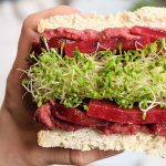 beet hummus sandwich recipe beet root hummous lunch recipes vegan gluten free vegetarian plant based healthy