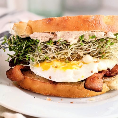 Ham, Egg & Sprouts Breakfast Sandwich