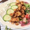 tofu shawarma recipe healthy vegan shawarms spiced tofu wraps healthy lunch or dinner authentic tofu shawarms with zaatar