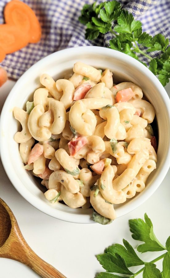 Amish Macaroni Salad Recipe (No Mayo) The Herbeevore