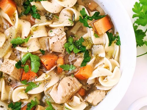 The Savory Celiac - Gluten-Free Turkey Noodle Soup