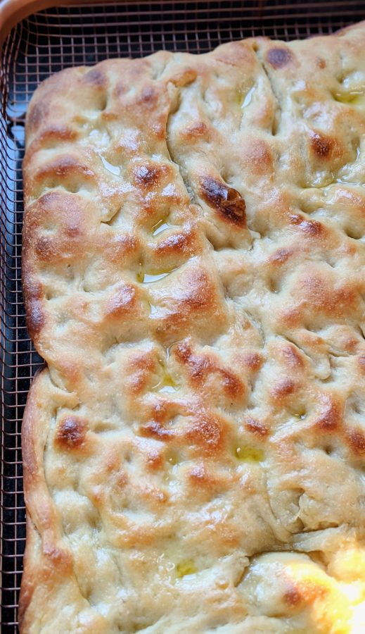 Sourdough Discard Focaccia Recipe (Vegan, Egg Free, Dairy Free) The
