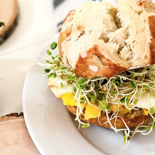 vegetarian pretzel bun sandwich recipe for breakfast sandwich with pretzel bread recipe eggs and bacon pretzel sandwiches