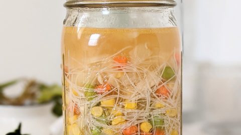 Mason Jar Vegetarian Ramen Soup - The Domestic Dietitian