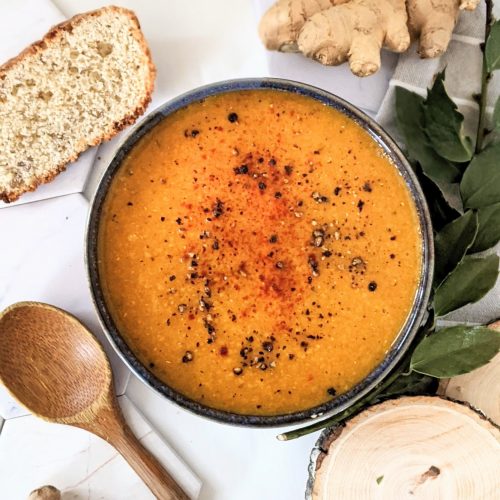 red lentil ginger soup recipe vegan gluten free oil free lentil soups healthy fat free lentil soup recipe