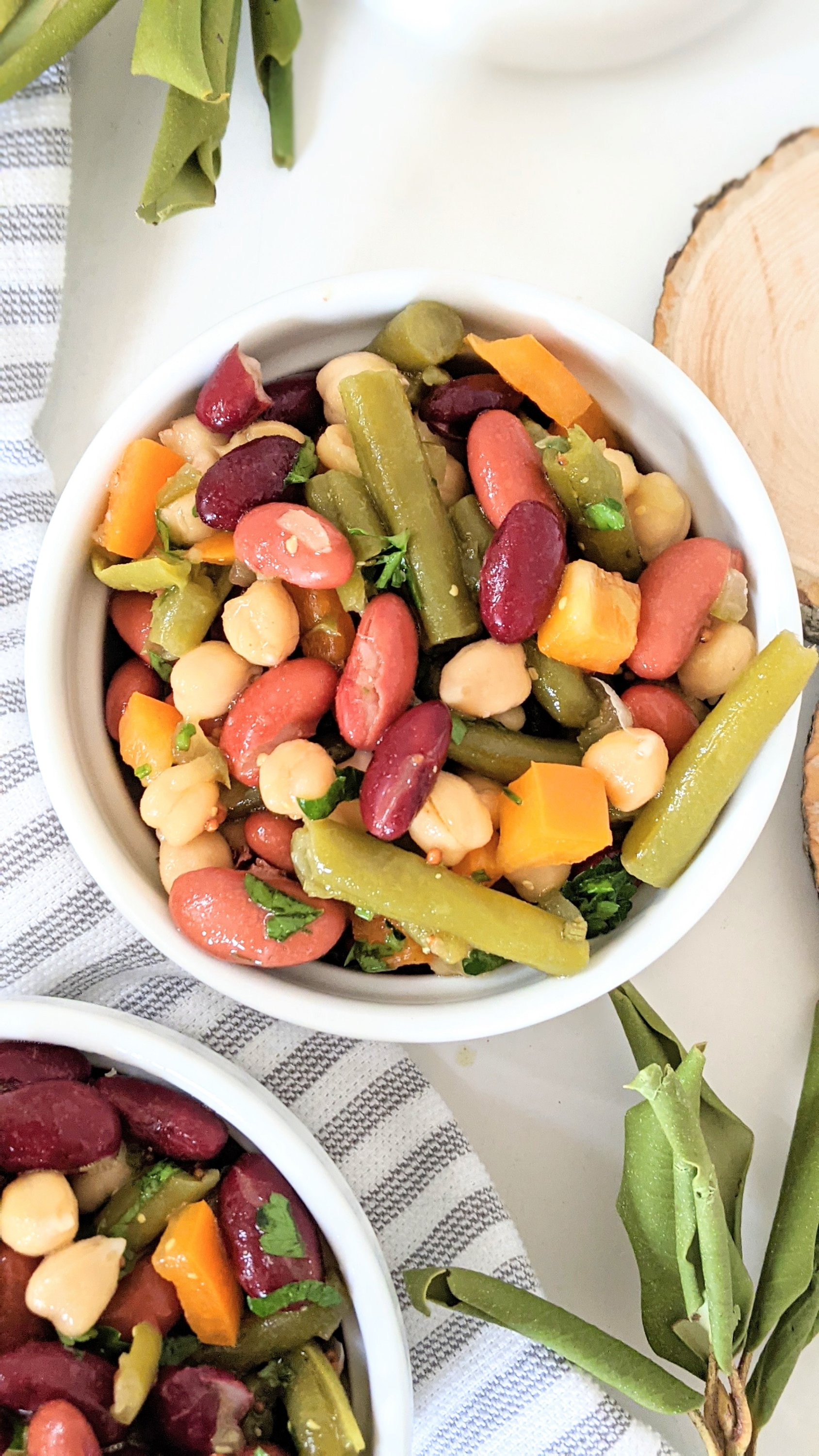 vegetarian bean salad recipe vegan gluten free summer side dishes healthy homemade pantry staple last minute bbq side dish ideas healthy homemade quick side dish with ingredients i have