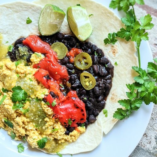 vegan huevos rancheros recipe gluten free huevos ranchers with tofu high protein mexican breakfasts plant based egg scramble southwest flavors healthy