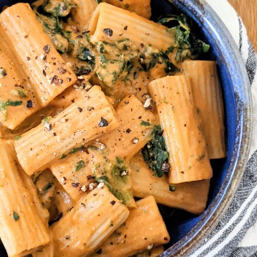 creamy vegan tomato spinach pasta recipe nut free creamy tomato sauce vegetarian dairy free creamy tomato pasta recipe healthy creamy pastas