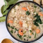 creamy potato wild rice soup recipe vegan gluten free plant based rice and potato soup vegetarian autumn recipes soups for fall vegan meatless soup recipes cozy