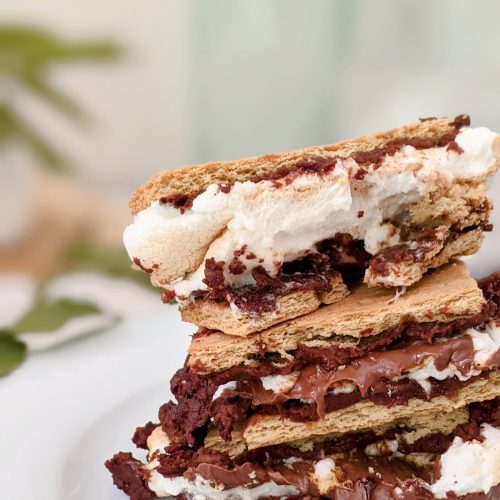 brownie batter s'mores recipe vegan option air fryer s'mores additions ways to make your smores extra add one to smores fun s'mores campfire recipes brownie smores