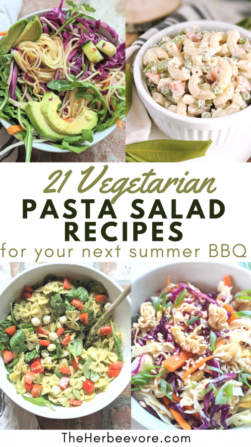 21 Vegetarian Pasta Salad Recipes For Your Next Summer BBQ