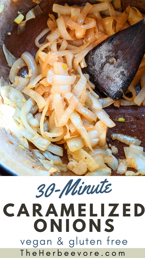 Quick Caramelized Onions in 30 Minutes Recipe - The Herbeevore