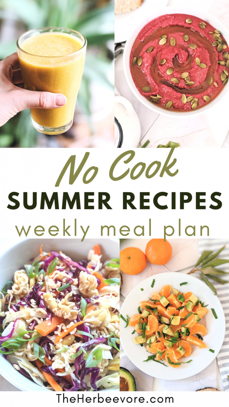 No Cook Meals for Summer: Weekly Recipe Plan To Beat the Heat!