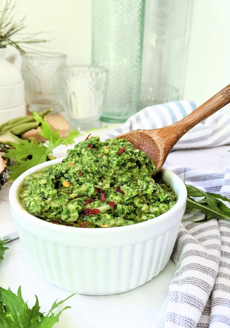 Mustard Green Pesto Recipe The Herbeevore