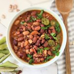 cowboy beans stew recipe vegetarian barbecue bean soup with pinto kidney white beans abd barbecue sauce bell pepper and corn southwest bean soup recipes western cowboy foods vegan