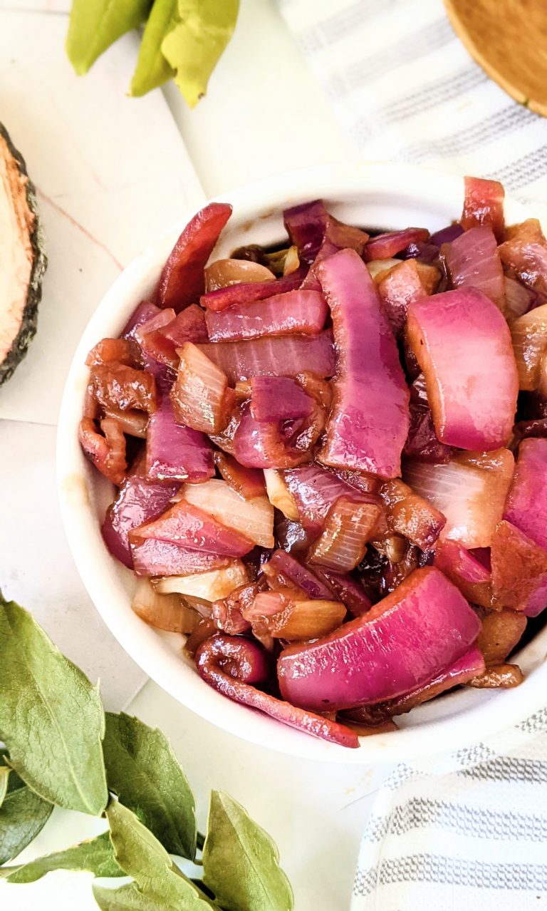 Fast Caramelized Red Onions Recipe The Herbeevore