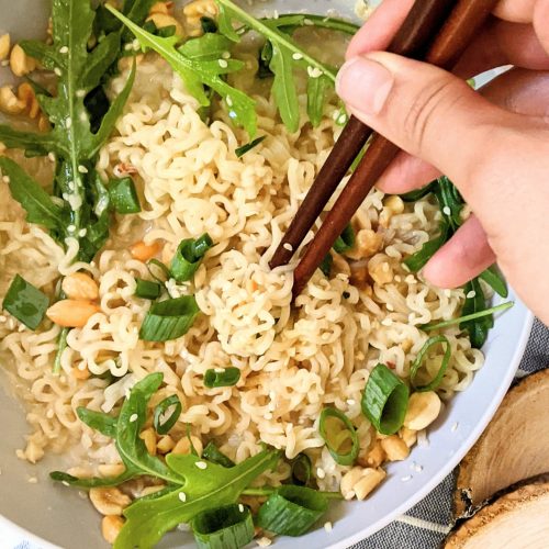 tahini ramen noodles recipe with sesame seeds vegan ramen hacks gluten free ramen with sesame noodles and arugula ramen noodles recipe