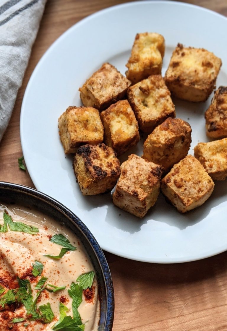 Baked Tofu with Cornstarch Recipe (High in Protein)
